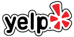 The Yelp logo.